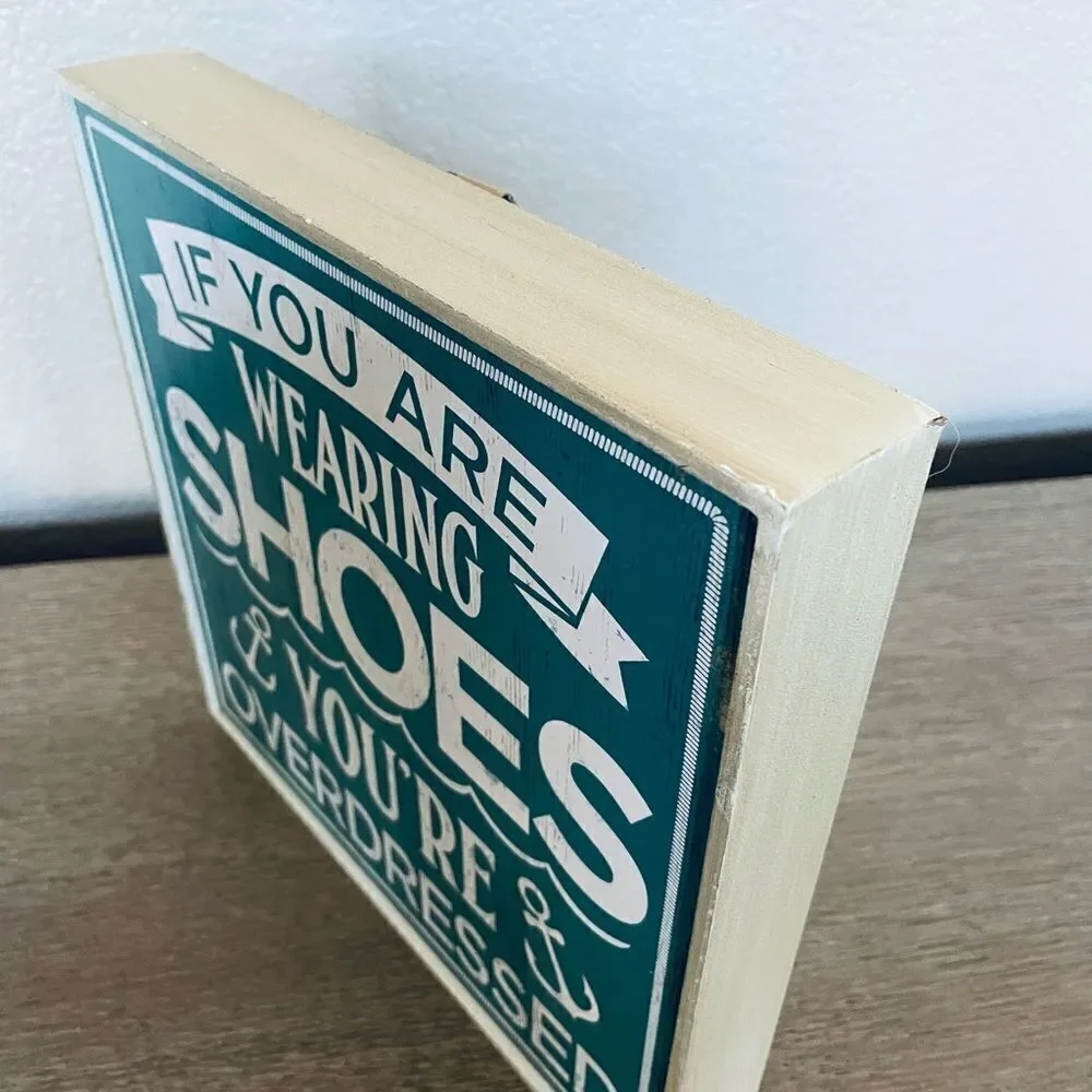 Coastal Nautical Beach Wooden Decor Sign